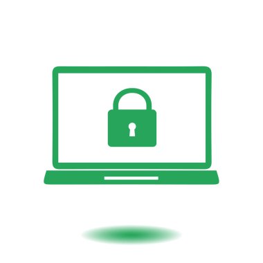 İnternet güvenliği konsepti ikonu. Tanımlama ve koruma simgesi.