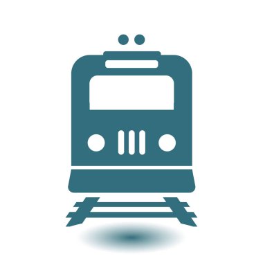 Tren simgesi. Metro erkek. Tren istasyonu işareti.