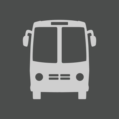 Otobüs simgesi. Schoolbus simbol.