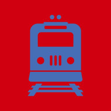 Tren simgesi. Metro erkek. Tren istasyonu işareti.