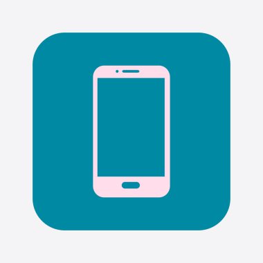 Akıllı telefon simgesinin vektör illüstrasyonu 