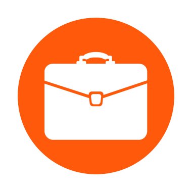 Evrak çantası ikonu, vektör illüstrasyonu. düz tasarım biçimi 