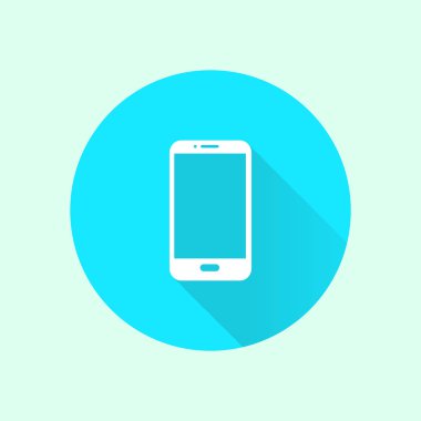 Akıllı telefon simgesinin vektör illüstrasyonu 