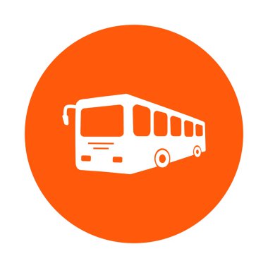 otobüs işareti simgesi. toplu taşıma sembolü.