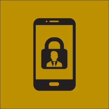 İnternet güvenliği konsepti ikonu. Tanımlama ve koruma simgesi.