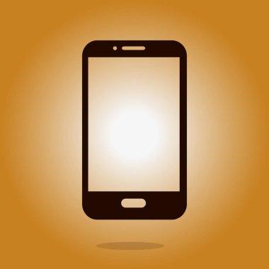 Akıllı telefon simgesinin vektör illüstrasyonu 
