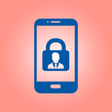 İnternet güvenliği konsepti ikonu. Tanımlama ve koruma simgesi.