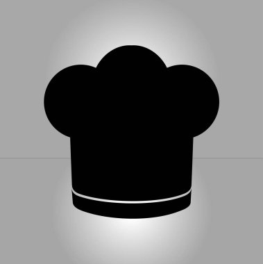 Chef şapka işareti simgesi. Şapka pişirme sembolü.