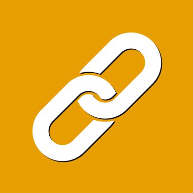 Bağlantı tek simge. Zincir bağlantı erkek.