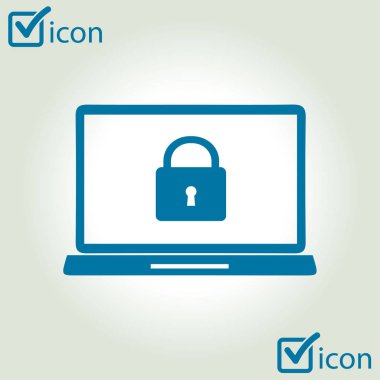 İnternet güvenliği konsepti ikonu. Tanımlama ve koruma simgesi.