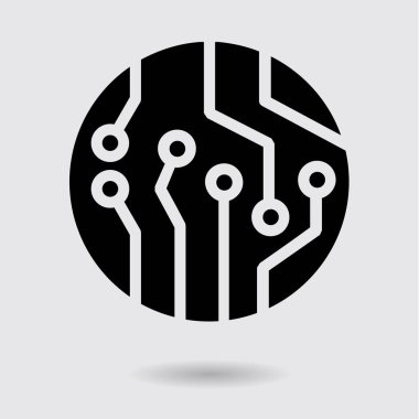 Mikroçip işareti simgesi.