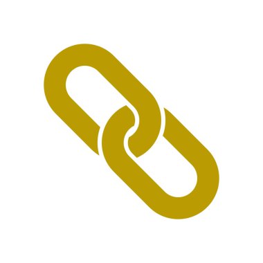 Bağlantı tek simge. Zincir bağlantı erkek.