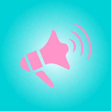 Yakında simge megafon. hoparlör simgesi.