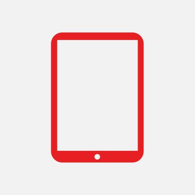 Modern dijital tablet Pc simgesi. Düz tasarım simgesi. EPS 10 vektör.