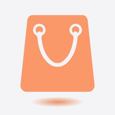 Alışveriş poşeti ikonu. vektör illüstrasyonu