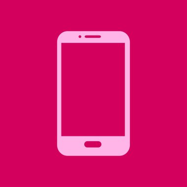 Akıllı telefon simgesinin vektör illüstrasyonu 