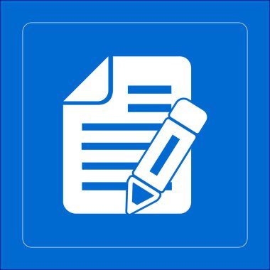 belge simgesi. vektör illüstrasyonu