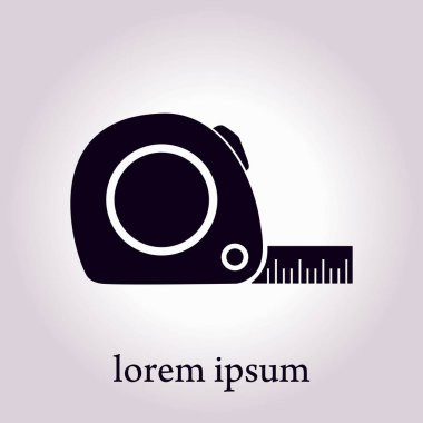  Mezura simgesi. Rulet inşaat erkek.