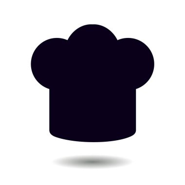 Chef şapka işareti simgesi. Şapka pişirme sembolü.