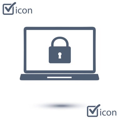 Internet güvenlik kavramı simgesi. Kimlik ve koruma simgesi.