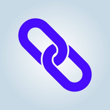 Bağlantı tek simge. Zincir bağlantı erkek.