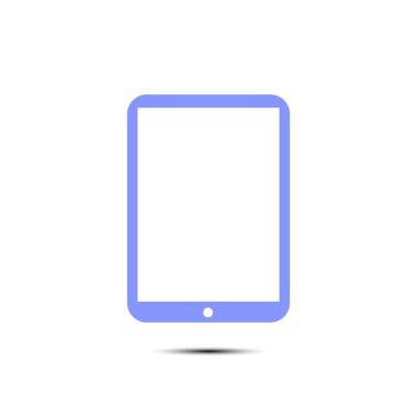Modern dijital tablet Pc simgesi. Düz tasarım simgesi. EPS 10 vektör.