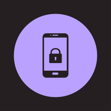 Internet güvenlik kavramı simgesi, kimlik ve koruma sembol, vektör çizim 