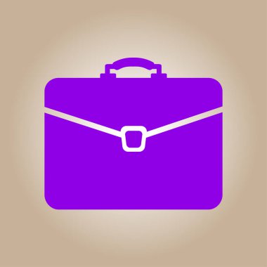 Evrak çantası ikonu, vektör illüstrasyonu. düz tasarım biçimi 