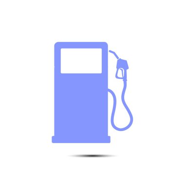 Benzin pompa meme işareti. Benzin istasyonu simgesi. Düz tasarım stili.