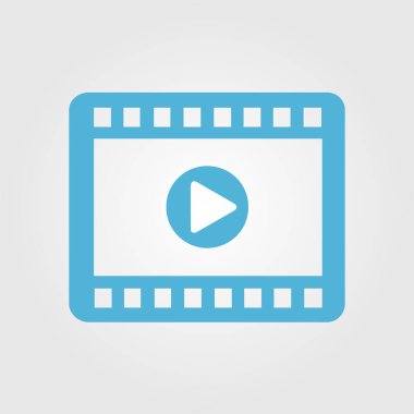 video simgesi. düz tasarım stili. vektör eps 10.