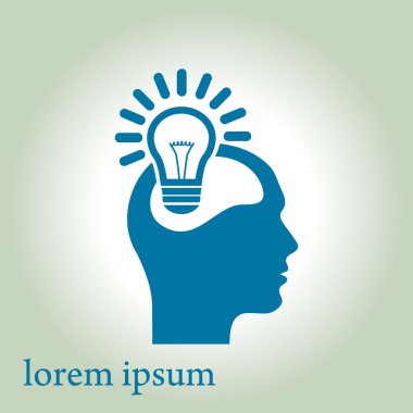 Yaratıcı fikirler ampul kavramı. Fikirler simgesi.