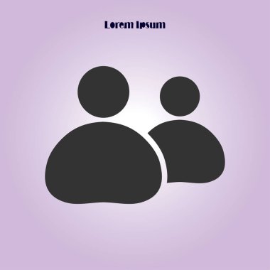 Kişi ya da sosyal işareti simgesi. 