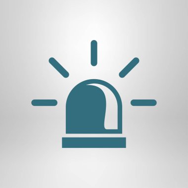Polis tek simge. Alarm güç düğmesi. Polis seslenmek düğme. 