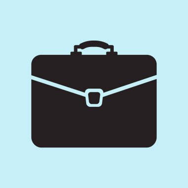 Evrak çantası ikonu, vektör illüstrasyonu. düz tasarım biçimi 