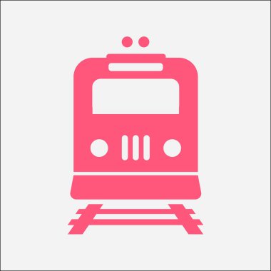 Tren simgesi. Metro erkek. Tren istasyonu işareti.