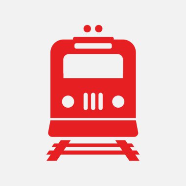 Tren simgesi. Metro erkek. Tren istasyonu işareti.