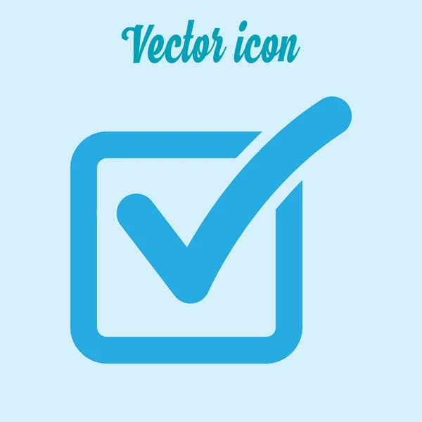 Bouton Liste Vérification Icône Cocher Dans Case Signe — Image vectorielle