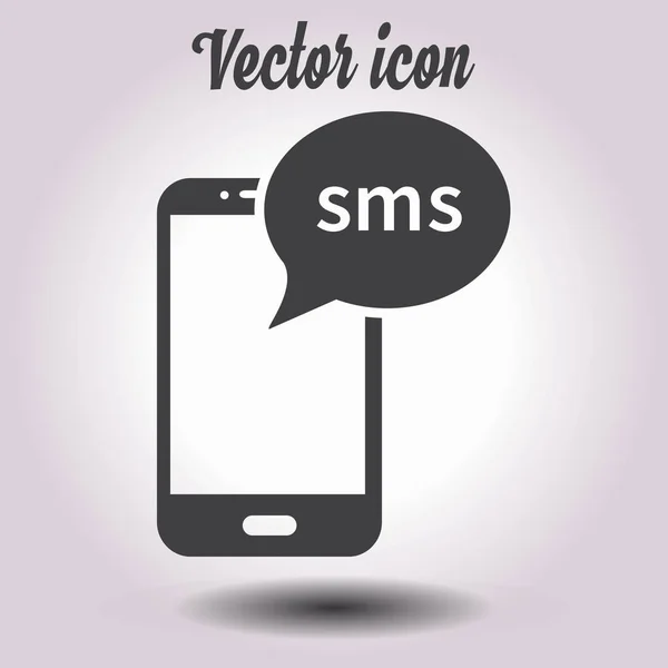 Smartphone Mail Sms Ícone Símbolo Sinal Correio Móvel — Vetor de Stock