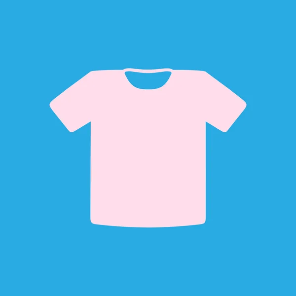 Ícone Sinal Shirt Símbolo Roupa Estilo Design Plano — Vetor de Stock