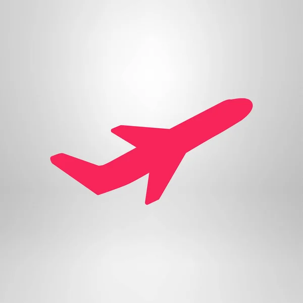 Flybilletter Flybilletter Reisegods Takeoff Silhuettelement Flysymbol Reiseikon Flatdesign Eps – stockvektor
