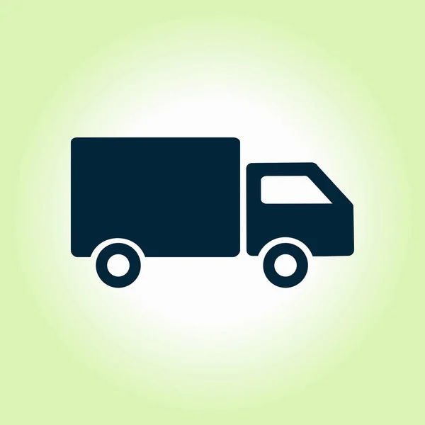 Delivery Truck Sign Icon Cargo Van Symbol Shipments Free Delivery — Stock Vector