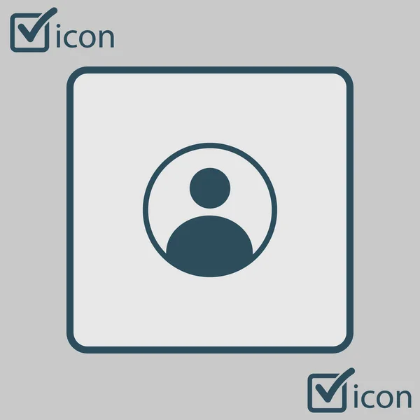 Connection Mark User Sign Icon Person Symbol Human Avatar Flat — Stock Vector