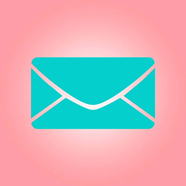 Icono Plano Letter Mail Icono — Archivo Imágenes Vectoriales