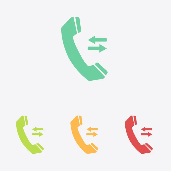 Telefon Symbol Flachen Design Stil Feedback Symbol — Stockvektor