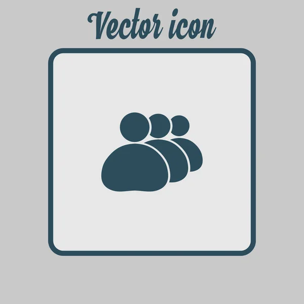 Gente Icono Signo Social — Vector de stock