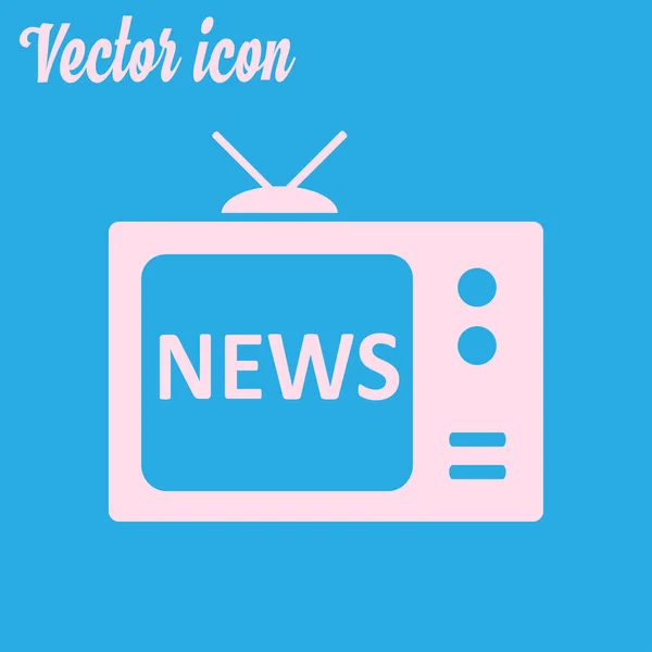 Nachrichtenreporter Fernsehen Flachen Design Stil Vektor Folge — Stockvektor