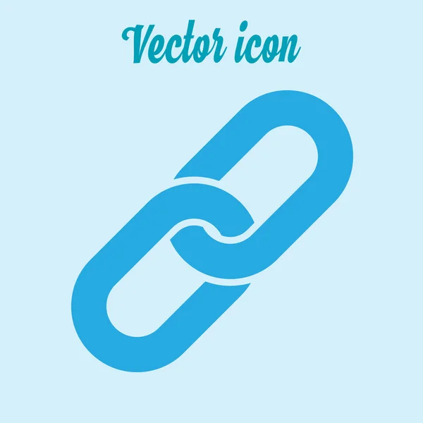 Link Único Ícone Símbolo Ligação Chain — Vetor de Stock