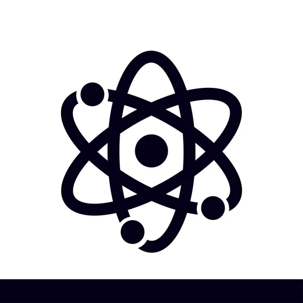 Simbolo Del Segno Atomico Icona Parte Atomica — Vettoriale Stock
