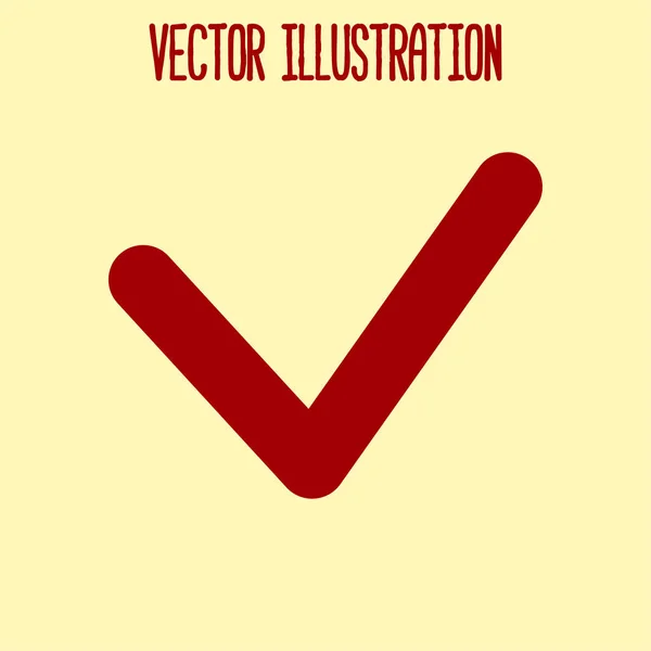 Oui Icône Illustration Vectorielle Style Design Plat — Image vectorielle