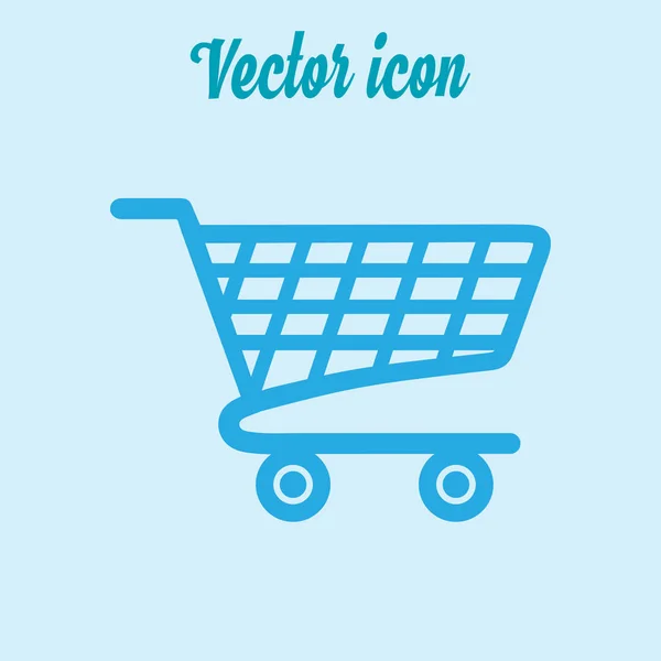 Ícone Plano Gráfico Compras — Vetor de Stock